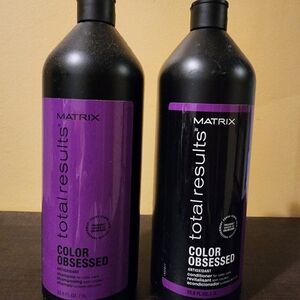 Matrix Total Results Color Obsessed Shampoo and Conditioner - Black and Purple